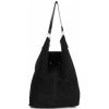 Bőr táska shopper bag Vittoria Gotti fekete V3292C