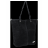 Bőr táska shopper bag Vittoria Gotti fekete VG41