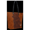 Bőr táska shopper bag Vittoria Gotti barna V2380