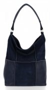 Bőr táska shopper bag Roberto Ricci tengerkék 19141