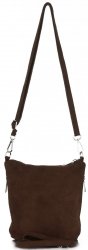 Bőr táska levéltáska Genuine Leather csokoládé 85A