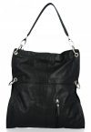 Bőr táska shopper bag Vera Pelle fekete 25