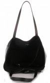 Bőr táska shopper bag Vittoria Gotti fekete V775