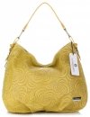 Bőr táska shopper bag Vittoria Gotti sárga V80013