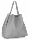 Bőr táska shopper bag Vittoria Gotti szürke V230