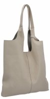 Olasz Bőrtáska Shopper Bag Kozmetikai Táskával 165 Bézs