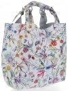 Bőr táska shopper bag Vittoria Gotti fehér V216F