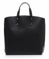 Bőr táska shopper bag Genuine Leather fekete 806576