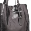 Bőr táska shopper bag Vera Pelle acél 205454