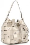Bőr táska shopper bag Vittoria Gotti arany V5867