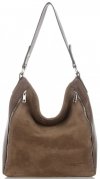 Bőr táska shopper bag Vittoria Gotti földszínű V3368