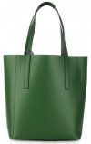 Bőr táska shopper bag Vittoria Gotti zöld V3121