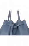 Bőr táska shopper bag Genuine Leather kék 1158