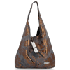 Bőr táska shopper bag Vittoria Gotti szürke V2473