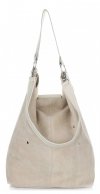 Bőr táska shopper bag Vittoria Gotti bézs V3292C