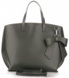 Bőr táska shopper bag Vittoria Gotti palackzöld V6D BIGbzie