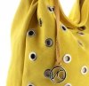 Bőr táska shopper bag Vittoria Gotti sárga V3077Z