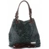 Bőr táska shopper bag Vittoria Gotti palackzöld V80049
