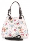 Bőr táska shopper bag Vittoria Gotti fehér V2051
