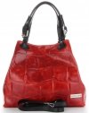 Bőr táska shopper bag Vittoria Gotti piros V692754