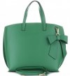 Bőr táska shopper bag Vittoria Gotti zöld V6D BIGziel
