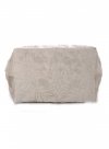 Bőr táska shopper bag Vittoria Gotti bézs V10