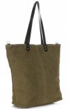 Bőr táska shopper bag Vera Pelle zöld 80041