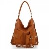 Bőr táska shopper bag Roberto Ricci vörös 19145