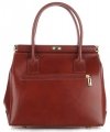 Bőr táska kuffer Genuine Leather barna 816(1