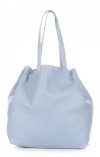 Bőr táska shopper bag Genuine Leather égszínkék 1158