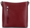 Bőr táska levéltáska Genuine Leather bordó 6002