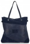 Bőr táska shopper bag Roberto Ricci tengerkék 18128
