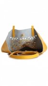 Bőr táska shopper bag Vittoria Gotti sárga V577