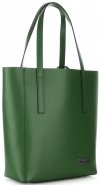 Bőr táska shopper bag Vittoria Gotti zöld V3121