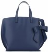Bőr táska shopper bag Vittoria Gotti kék V6D BIGnje