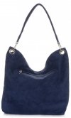 Bőr táska shopper bag Vittoria Gotti tengerkék V3821