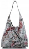Bőr táska shopper bag Vittoria Gotti fekete VF9802