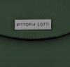 Bőr táska levéltáska Vittoria Gotti palackzöld V695351