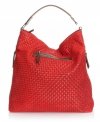 Bőr táska univerzális Genuine Leather 15 piros