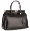 Bőr táska kuffer Genuine Leather fekete 816(2