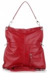 Bőr táska shopper bag Vera Pelle piros 25