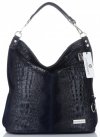 Bőr táska shopper bag Vittoria Gotti tengerkék V898