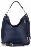 Bőr táska shopper bag Vittoria Gotti tengerkék V8047