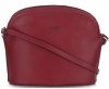 Bőr táska levéltáska Genuine Leather bordó E4098