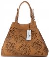 Bőr táska shopper bag Vittoria Gotti vörös V8913