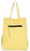 Bőr táska shopper bag Vittoria Gotti sárga V8622