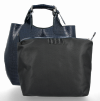 Bőr táska shopper bag Vittoria Gotti tengerkék VG804