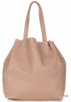 Bőr táska shopper bag Genuine Leather púderrózsaszín 1158