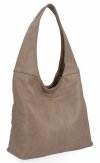 Uniwersalne Torebki Damskie Shopper Bag firmy Hernan HB0141 Ciemno Beżowa