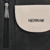 Torebka Listonoszka Na Co Dzień firmy Hernan 9925 Czarna/Beżowa